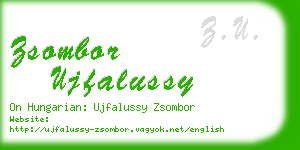 zsombor ujfalussy business card